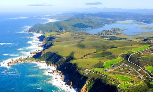 Aerial view of Knysna, Garden Route, South Africa