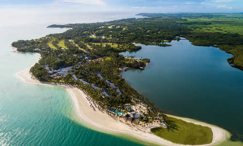 Aerial view, One&Only Le Saint Géran, Mauritius