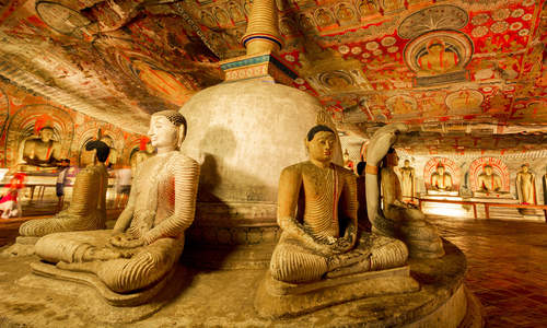 Buddhas, Dambulla Cave Temple, Sri Lanka