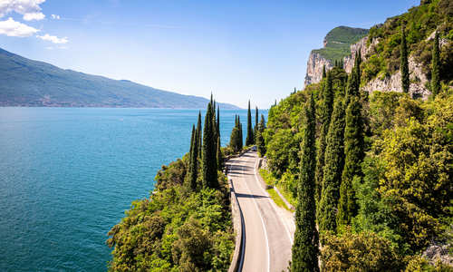 Gardesana Occidentale road near Tremosine, Lake Garda