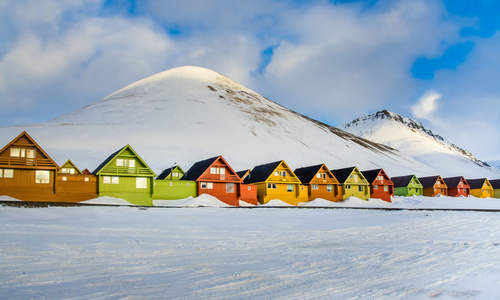 Longyearbyen in Svalbard, Norway