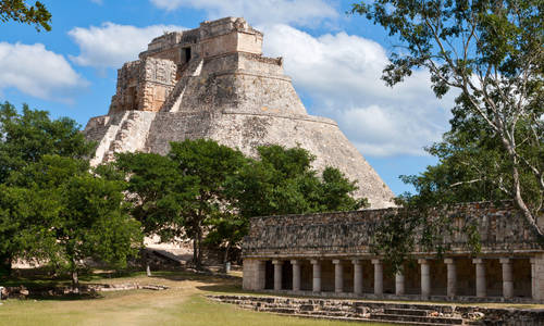 Maya Pyramid of the Magician, Uxmal, Yucatan, Mexico