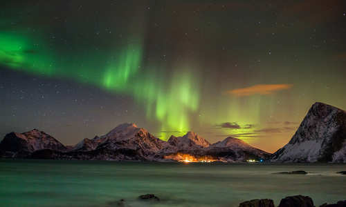Northern Lights over the Lofoten Islands