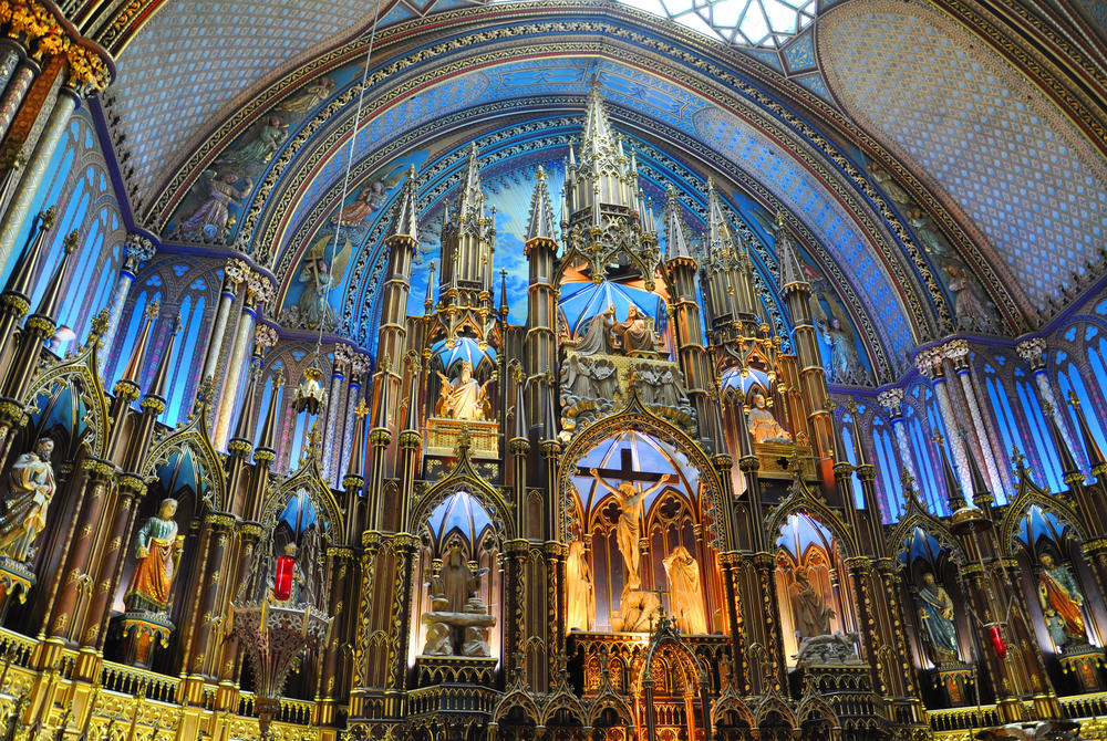 interior of Notre Dame Basilica, Montreal