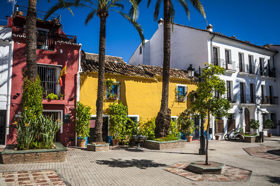 Old town in Marbella, Spain