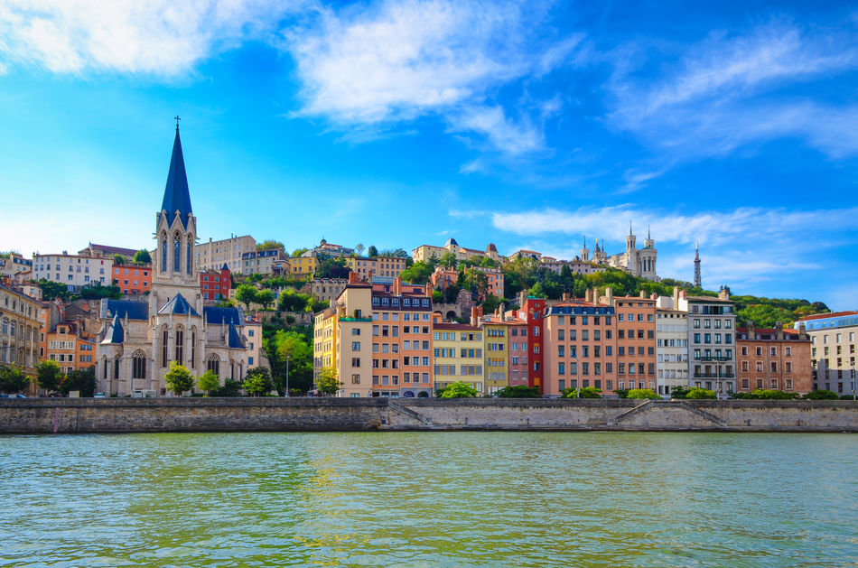 View of Lyon from its River