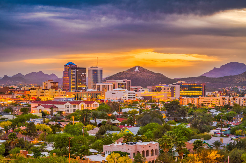 View of Tucson, Arizona, and surrounding mountains (Image c/o Tanque Verde Ranch)
