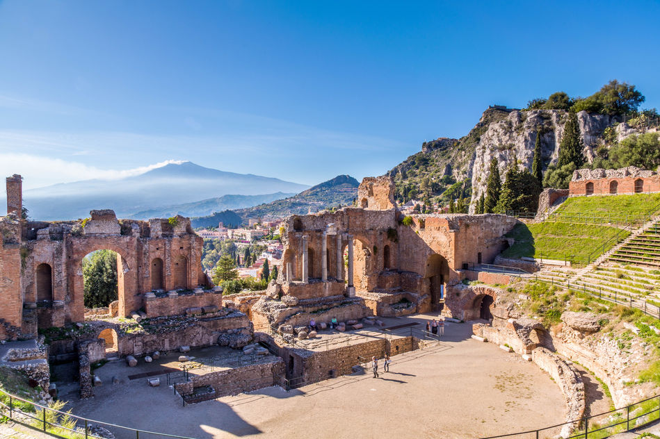 Taormina's ancient ruins, Sicily