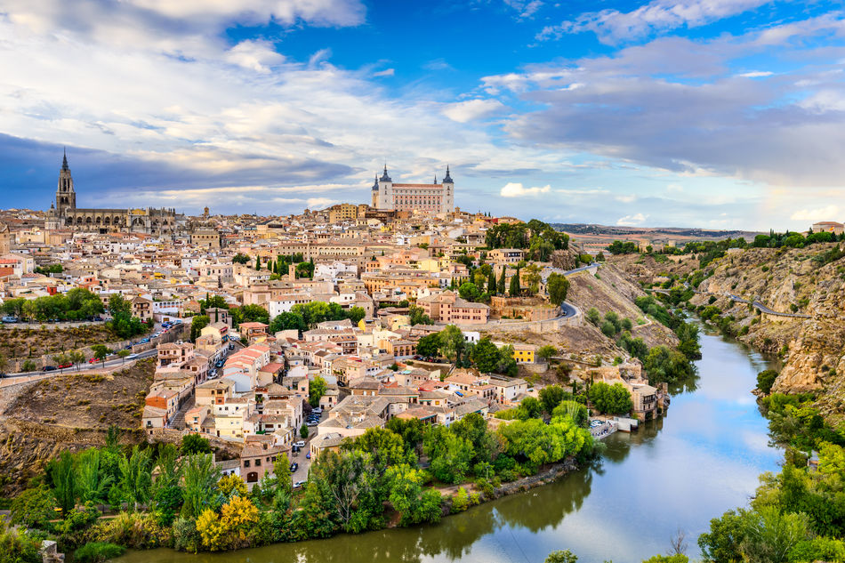 View across historic Toledo in central Spain