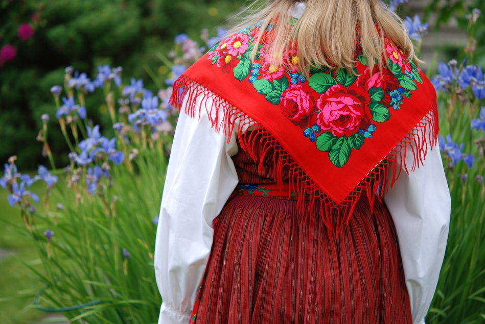 Traditional Swedish dress for Midsummer